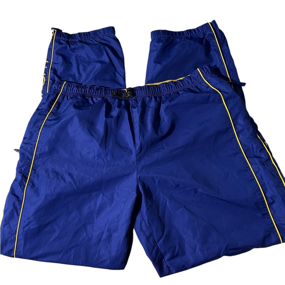 Polo Sport by Ralph Lauren Blue Joggers with Yellow Trim, size L
